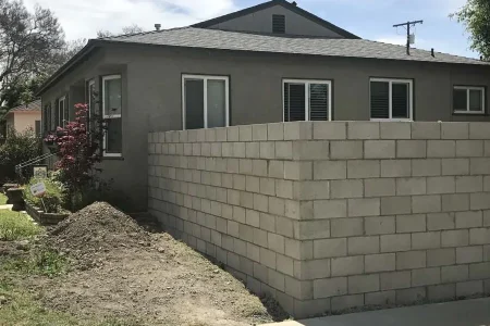 Block & Stucco Walls